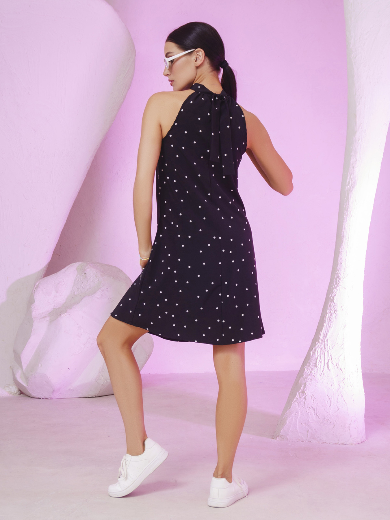 Сукня міні ISSA Plus модель SA-248_black Фото