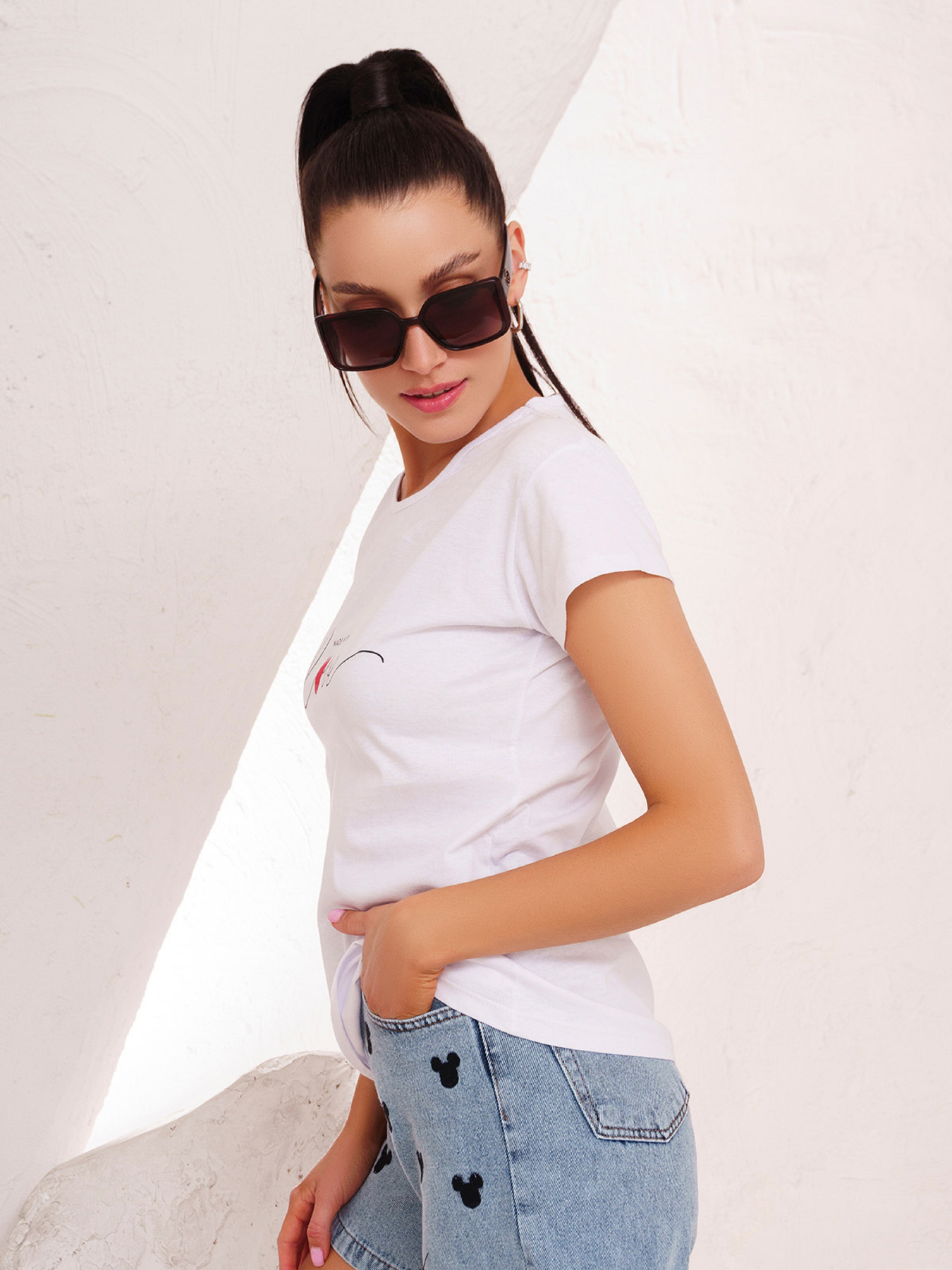 Футболка ISSA Plus модель WN20-248_white Фото