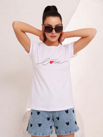 Футболка ISSA Plus модель WN20-248_white - фото