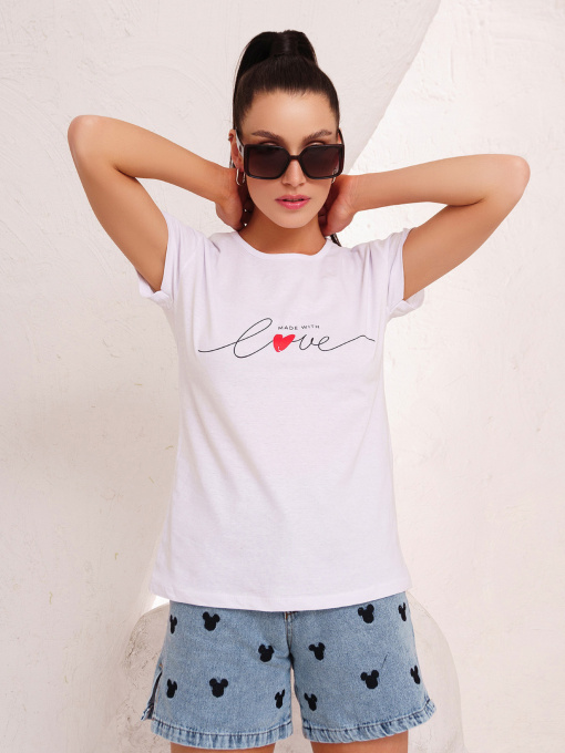 Футболка ISSA Plus модель WN20-248_white Фото