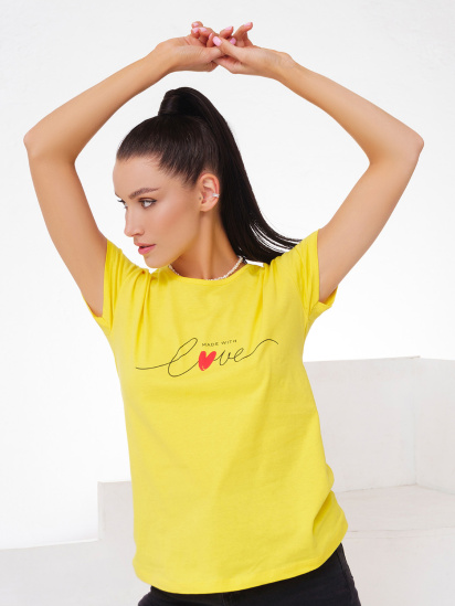 Футболка ISSA Plus модель WN20-248_yellow - фото