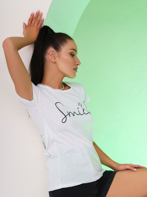 Футболка ISSA Plus модель WN20-251_white Фото