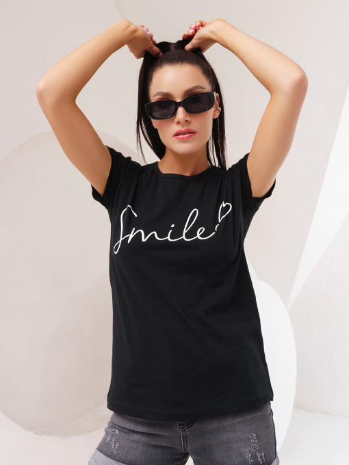 Футболка ISSA Plus модель WN20-251_black Фото