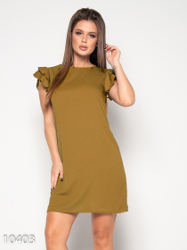 Платье мини ISSA Plus модель 10403_mustard Платье мини ISSA Plus модель 10403_mustard Фото