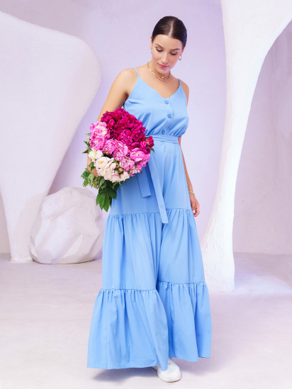 Сарафан ISSA Plus модель 13365_blue - фото