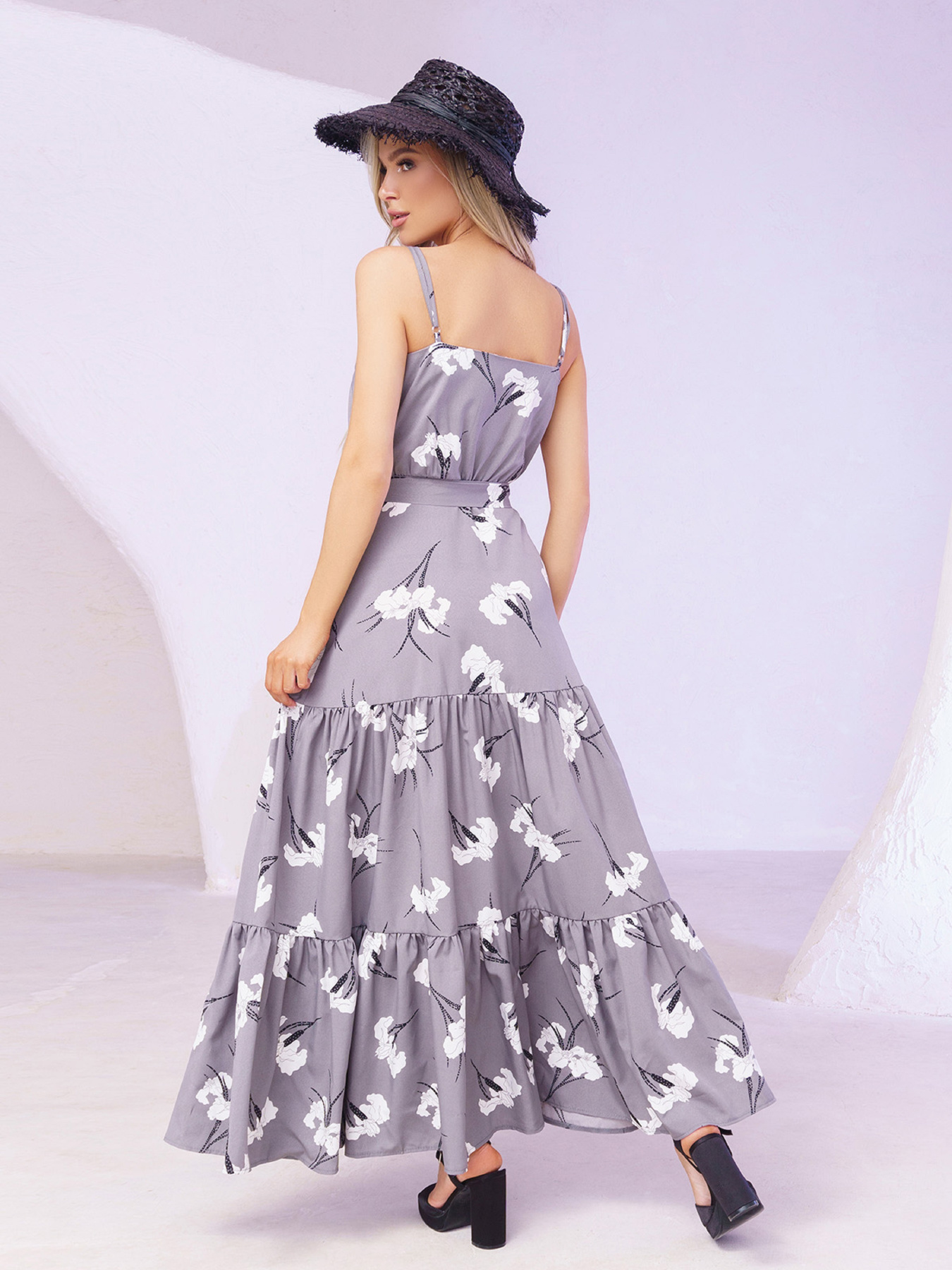 Сарафан ISSA Plus модель 13366_grey Фото