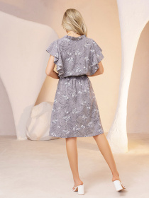 Сукня міді ISSA Plus модель 13386_grey Фото