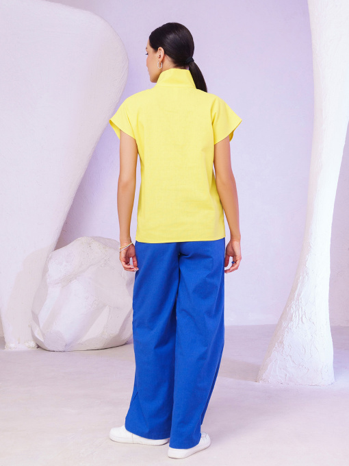 Костюм ISSA Plus модель 13405_желтый_синий Фото