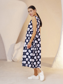 Платье миди ISSA Plus модель SA-255_blue Фото