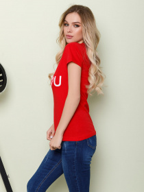 Футболка ISSA Plus модель WN20-124_red Фото