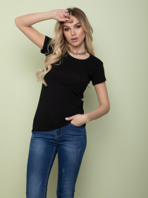 Футболка ISSA Plus модель WN20-126_black Фото