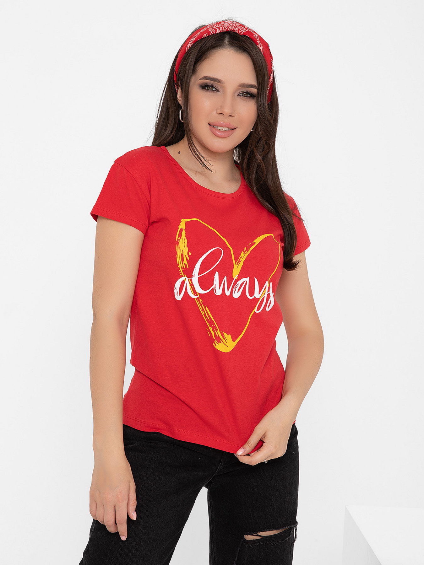 Футболка ISSA Plus модель WN20-136_red Футболка ISSA Plus модель WN20-136_red Фото