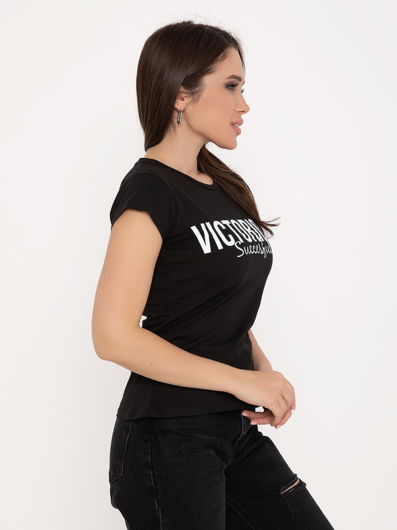 Футболка ISSA Plus модель WN20-139_black Фото