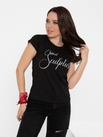 Футболка ISSA Plus модель WN20-140_black Фото