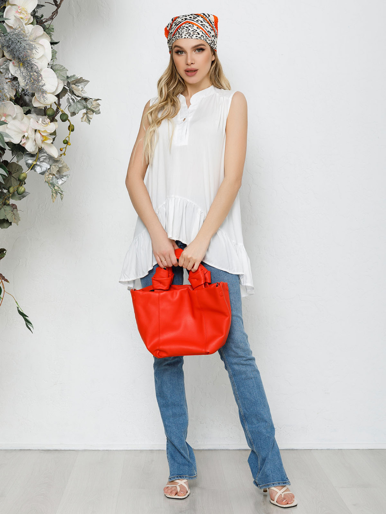 Блуза ISSA Plus модель SA-203_milky Фото