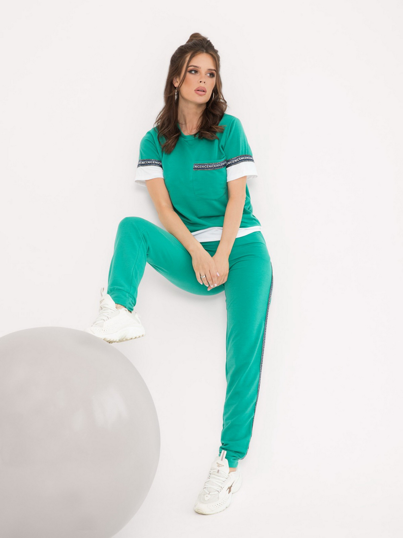 Костюм ISSA Plus модель 11960_green Фото