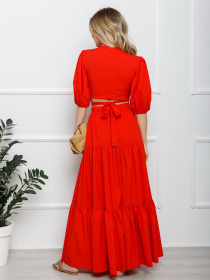 Костюм ISSA Plus модель 12614_red Фото