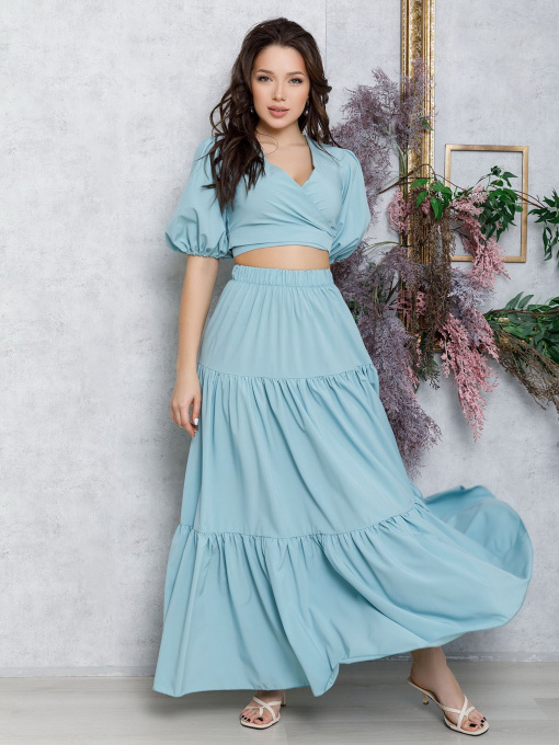 Повседневный костюм ISSA Plus модель 12614_mint Фото