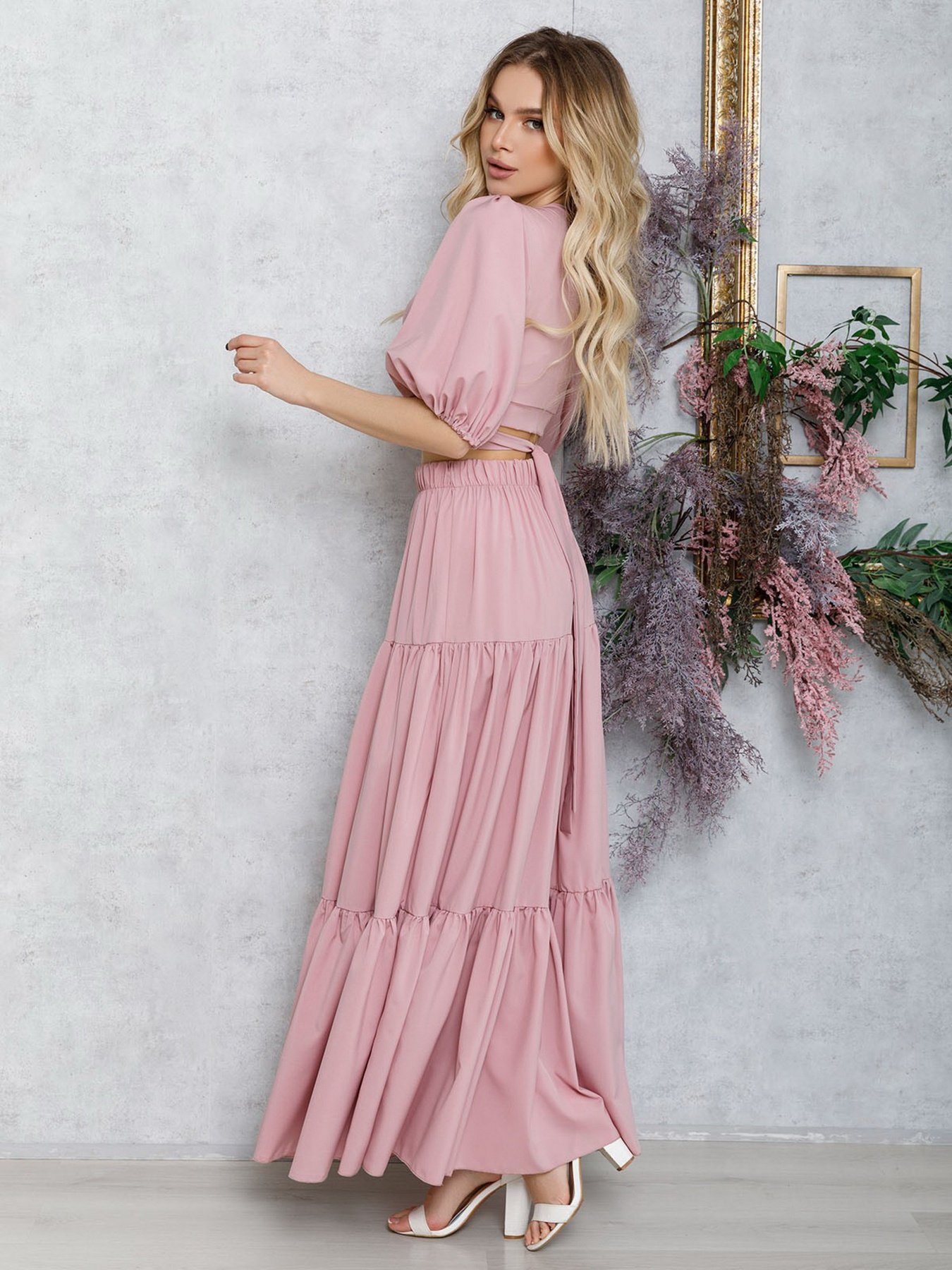 Повсякденний костюм ISSA Plus модель 12614_pink Фото