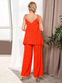 Повседневный костюм ISSA Plus модель 12629_orange Фото