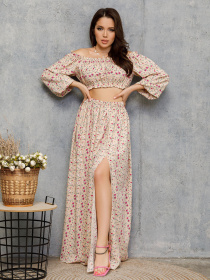 Повсякденний костюм ISSA Plus модель 12691_бежевый Фото