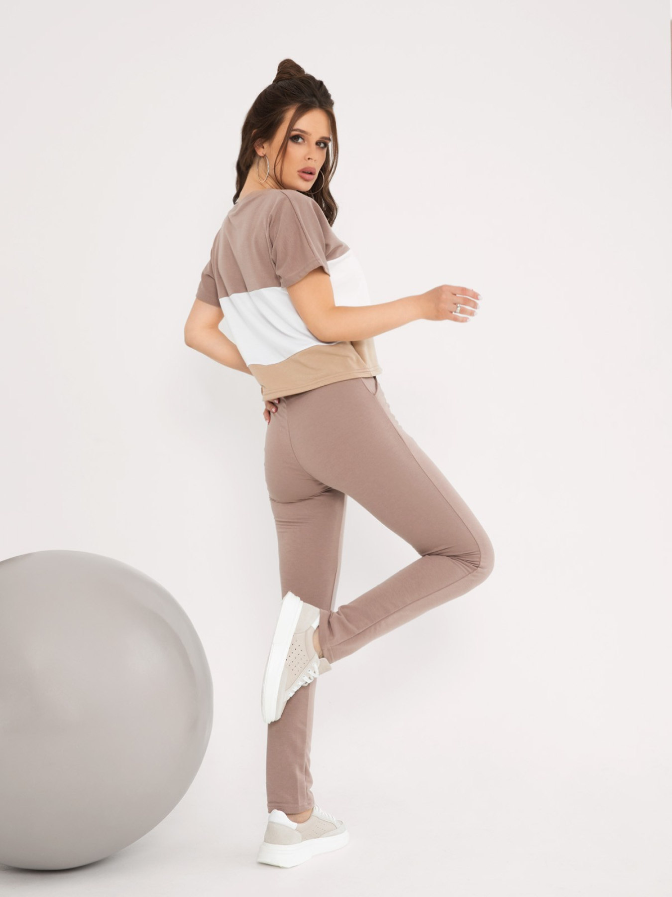 Костюм ISSA Plus модель 12775_beige Фото