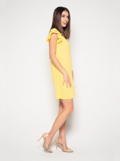 Сукня міні ISSA Plus модель 10403_yellow — фото - INTERTOP