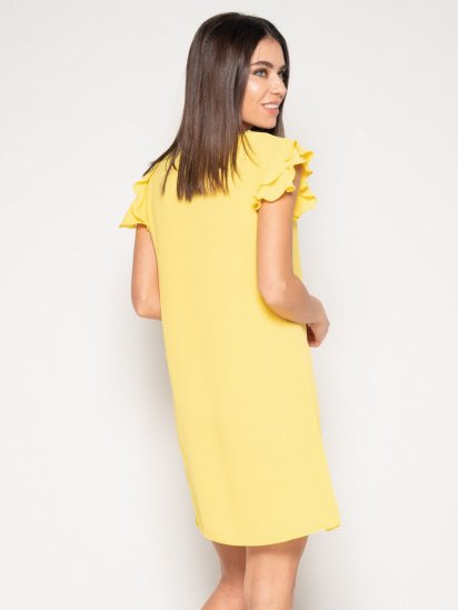 Сукня міні ISSA Plus модель 10403_yellow — фото 3 - INTERTOP