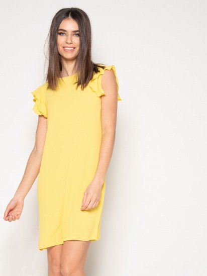 Сукня міні ISSA Plus модель 10403_yellow - фото