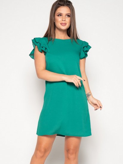 Сукня міні ISSA Plus модель 10403_green - фото