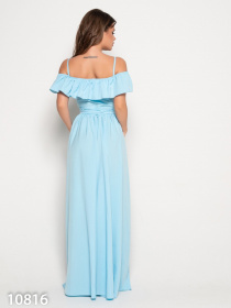 Платье макси ISSA Plus модель 10816_blue Фото