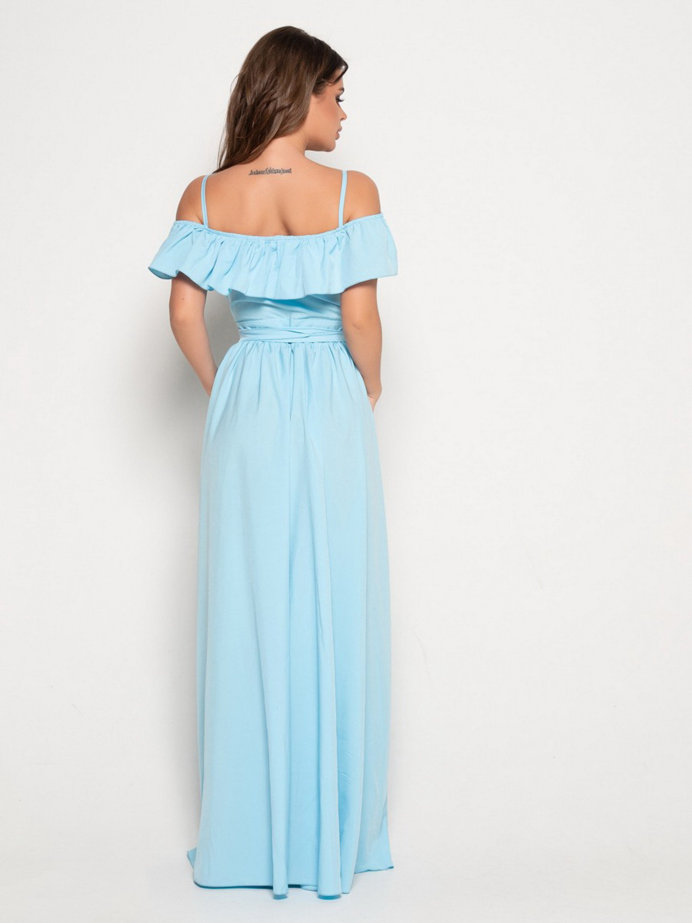 Платье макси ISSA Plus модель 10816_blue Фото