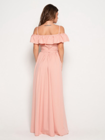 Платье макси ISSA Plus модель 10816_peach Фото