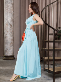 Сукня максі ISSA Plus модель 10909_mint Фото