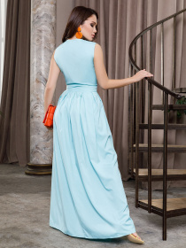 Сукня максі ISSA Plus модель 10909_mint Фото