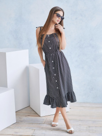 Сарафан ISSA Plus модель 11707_black Фото