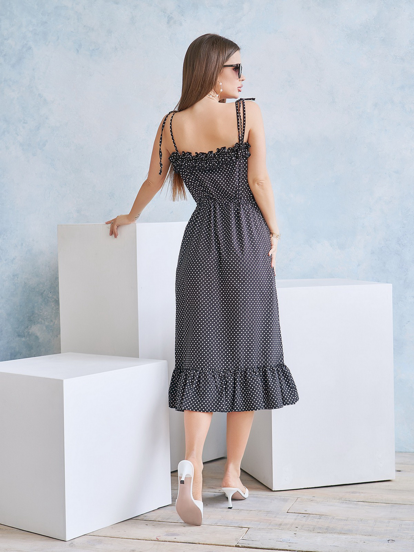 Сарафан ISSA Plus модель 11707_black Фото