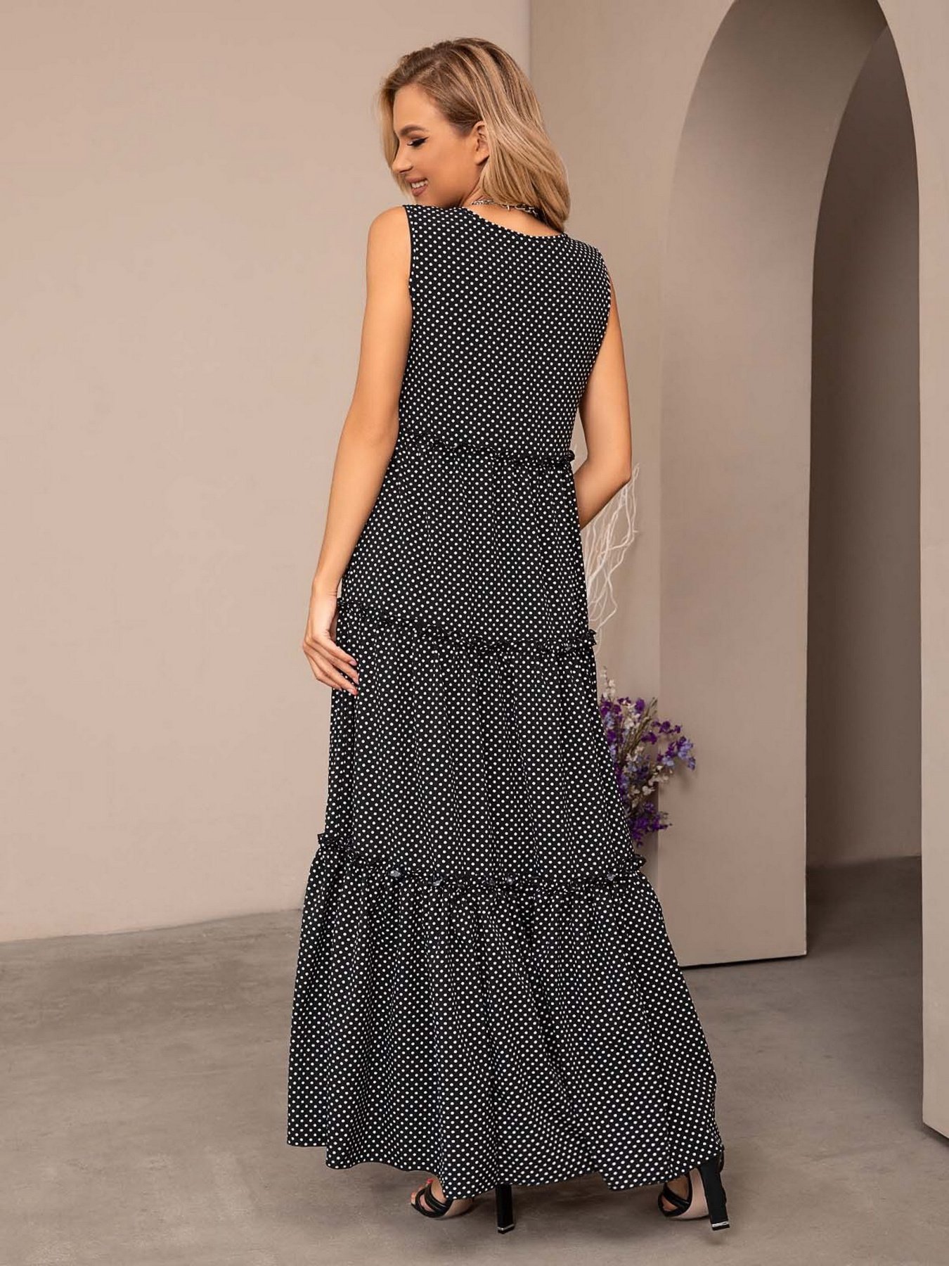 Сукня максі ISSA Plus модель 11733_black Фото