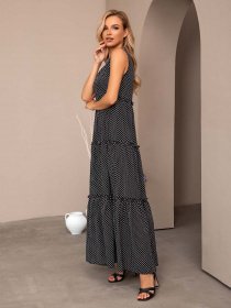 Сукня максі ISSA Plus модель 11733_black Фото