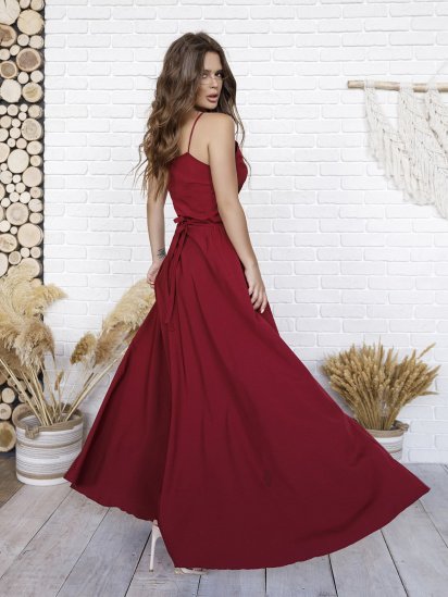 Сарафан ISSA Plus модель 11745_burgundy — фото - INTERTOP