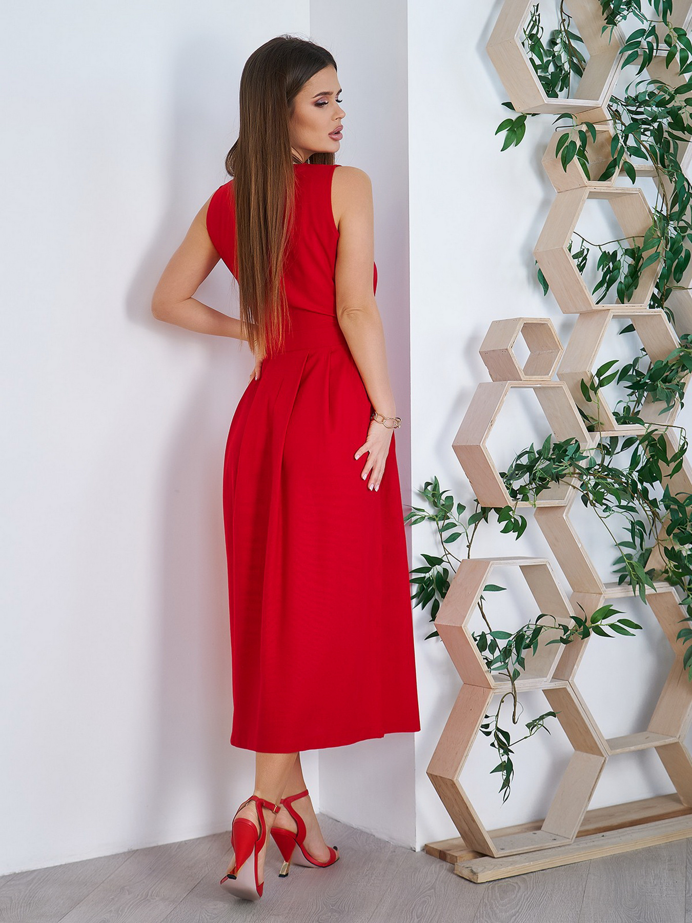 Сарафан ISSA Plus модель 11757_red Фото