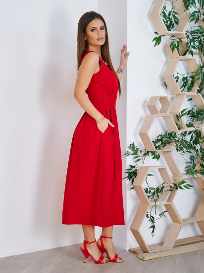 Сарафан ISSA Plus модель 11757_red — фото 3 - INTERTOP