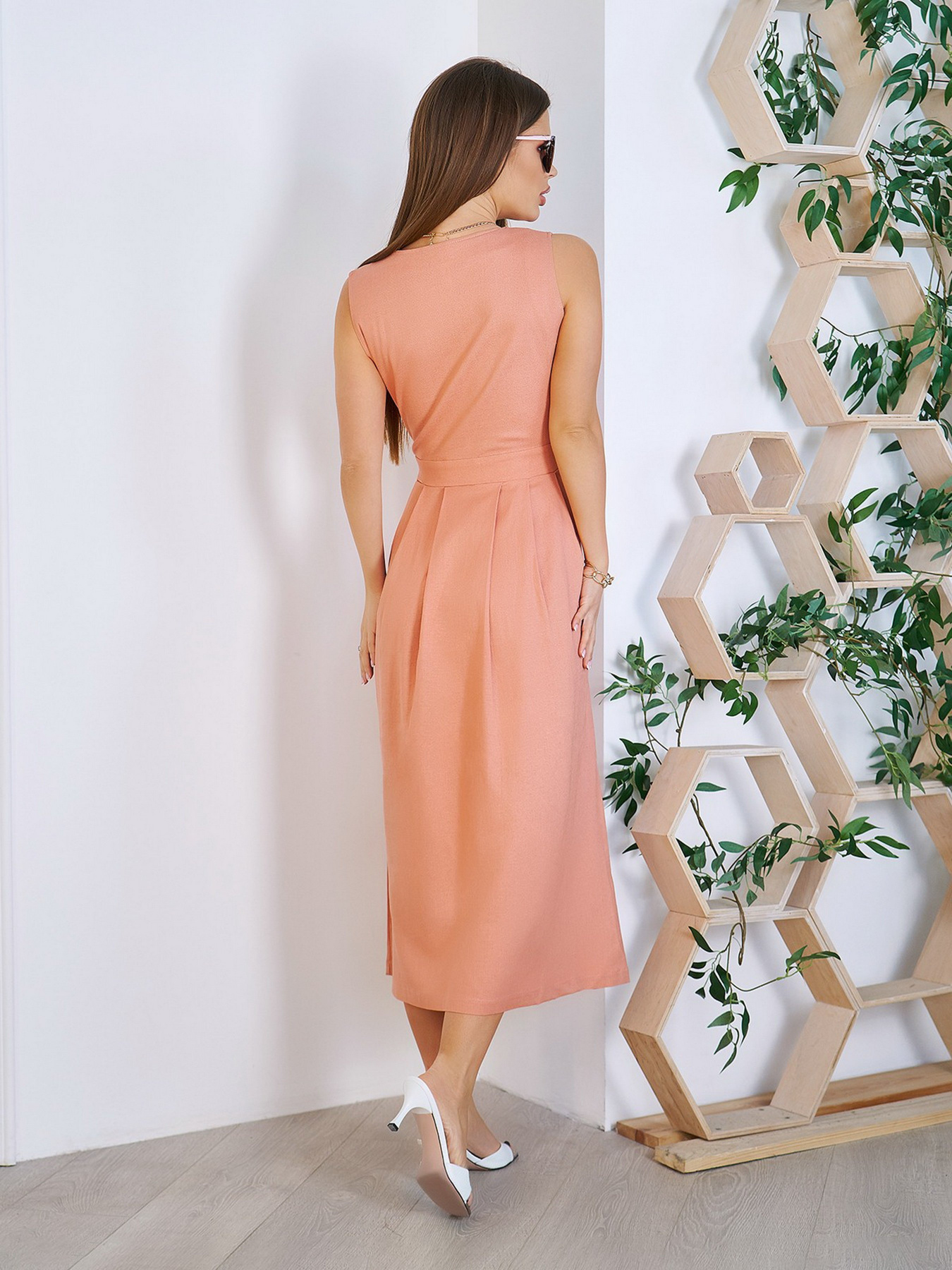 Сарафан ISSA Plus модель 11757_pink Фото