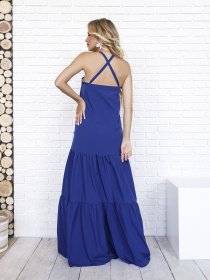 Сарафан ISSA Plus модель 12027_blue Сарафан ISSA Plus модель 12027_blue Фото