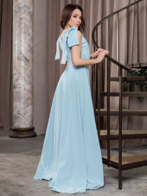 Платье макси ISSA Plus модель 12062_blue Фото