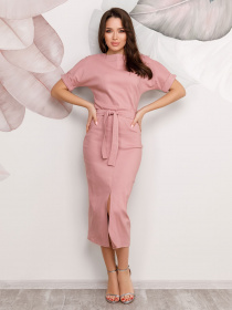Платья ISSA Plus модель 12508_pink Платья ISSA Plus модель 12508_pink Фото