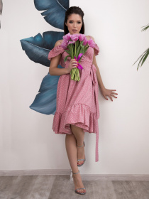 Платье миди ISSA Plus модель 12526_pink Фото