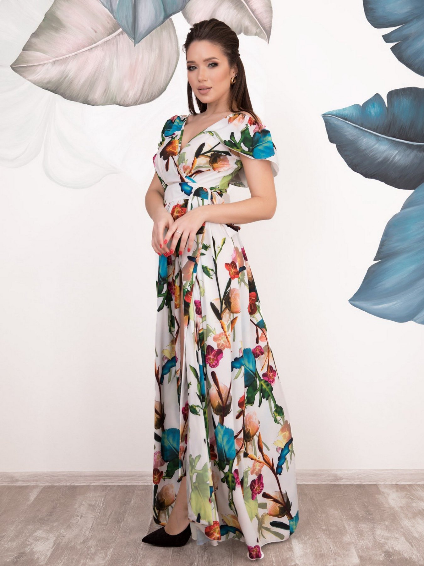 Платья ISSA Plus модель 12527_multicolor Фото