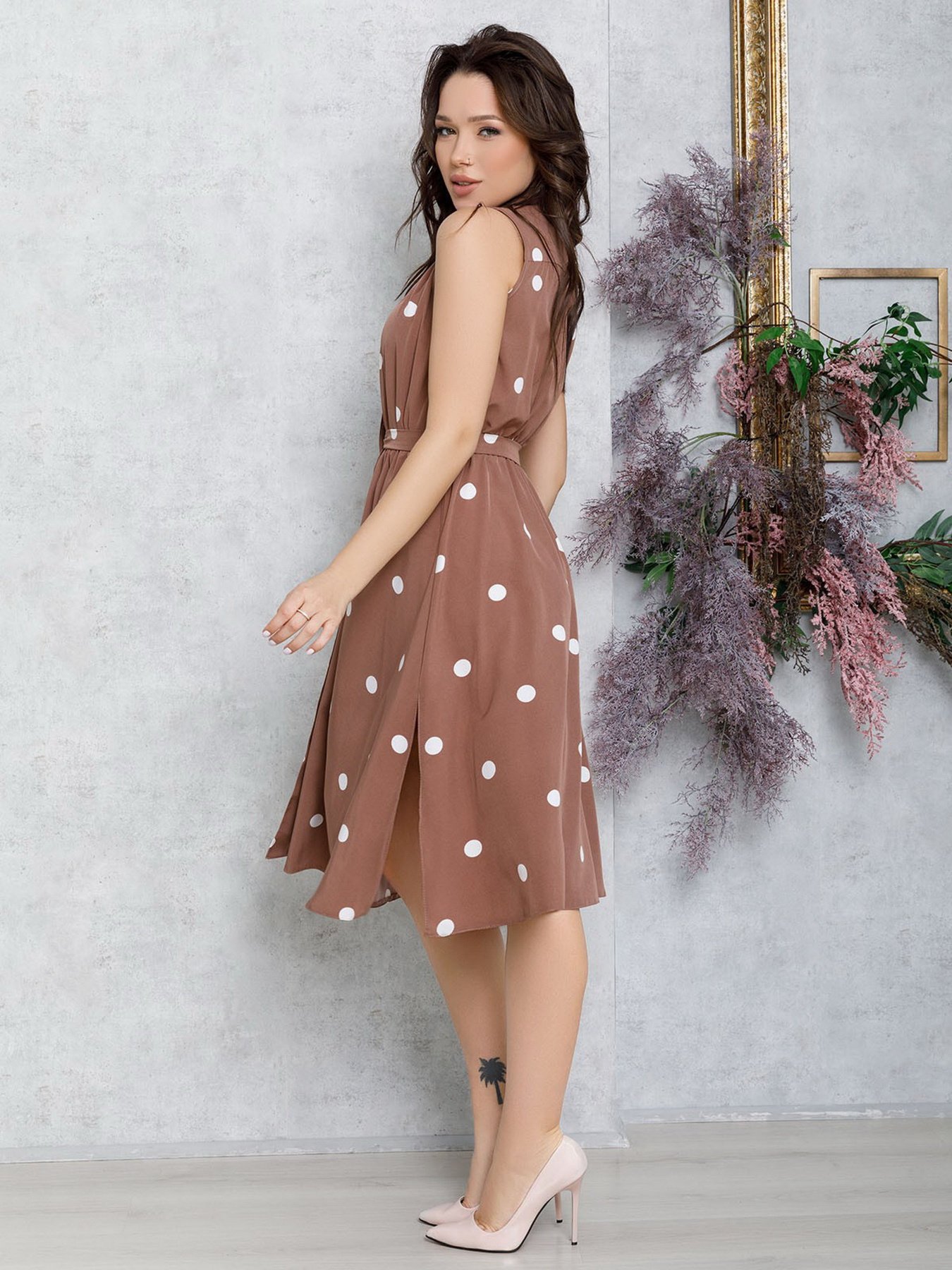 Платья ISSA Plus модель 12551_brown Фото