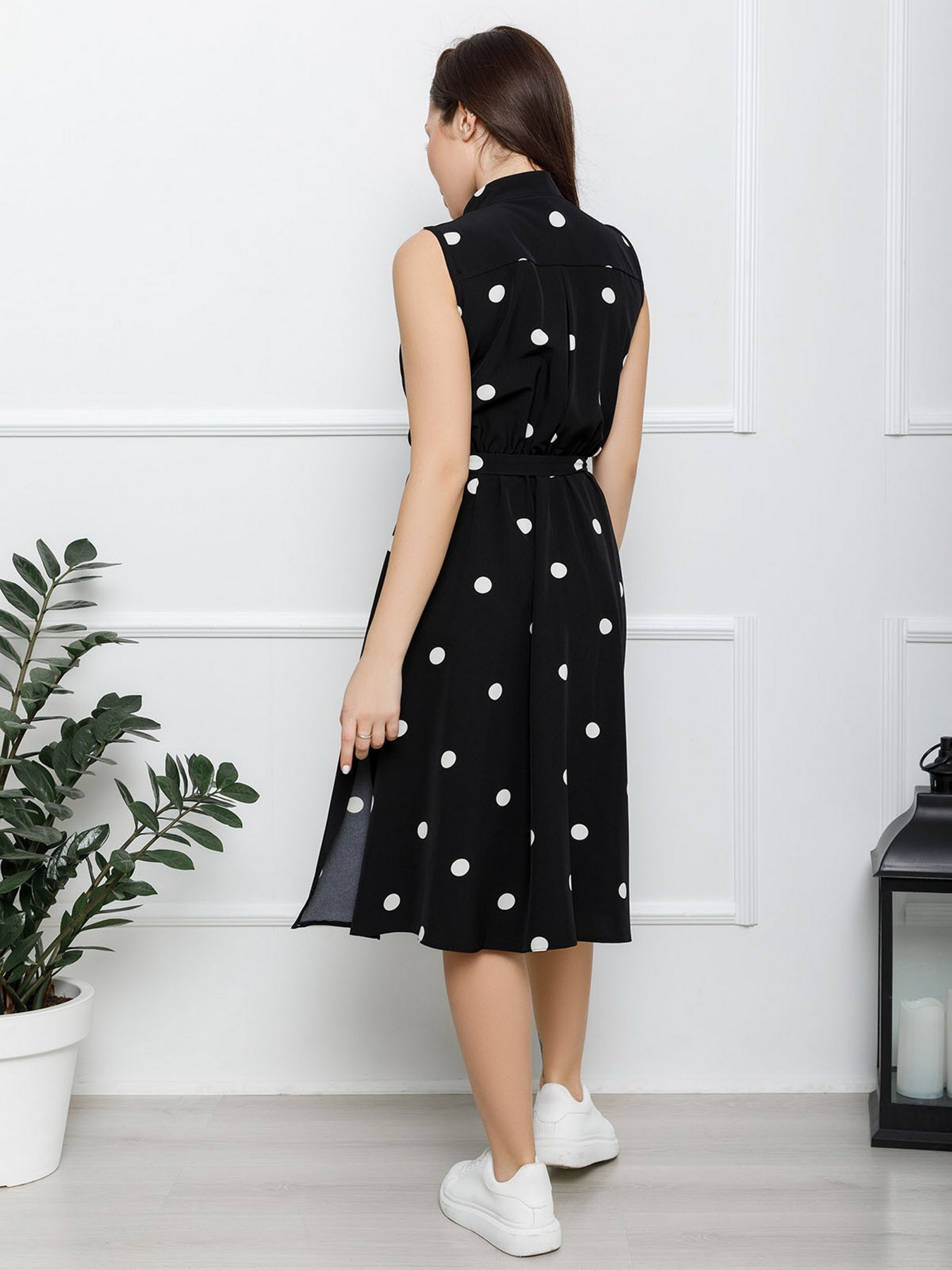 Платье миди ISSA Plus модель 12551_black Фото